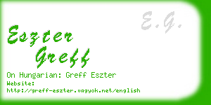 eszter greff business card